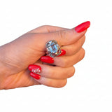 1920s Aquamarine Sterling Silver Ring