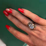 1920s Aquamarine Sterling Silver Ring