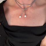 The Duet Hematite Necklace